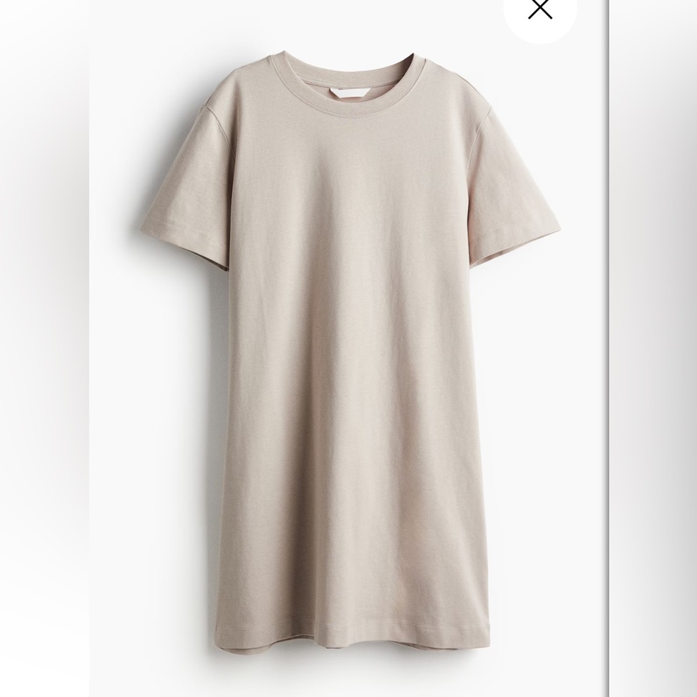 H&M Tan Short Sleeve Shirt Dress - XS